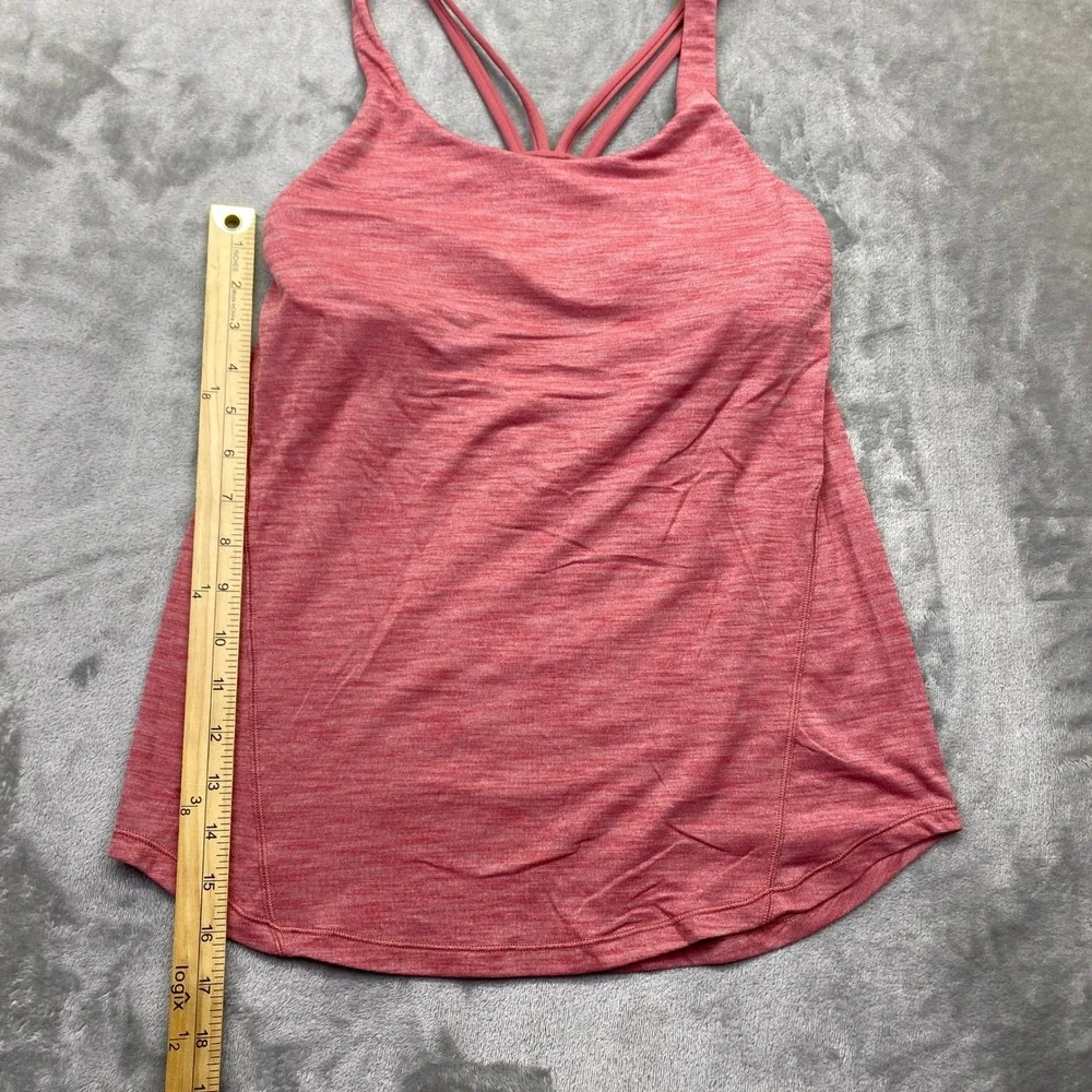 Lululemon Moment To Movement 2-In-1 Tank Women's‎ Sz 4 Heathered Cerry Athletic